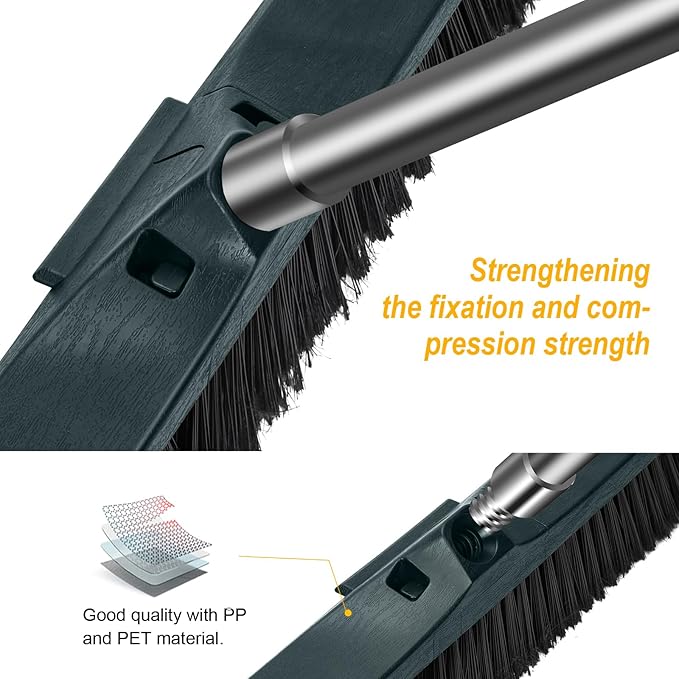 MASTERTOP 24" Push Broom Outdoor, Heavy Duty Garden Brush Broom - Image 5