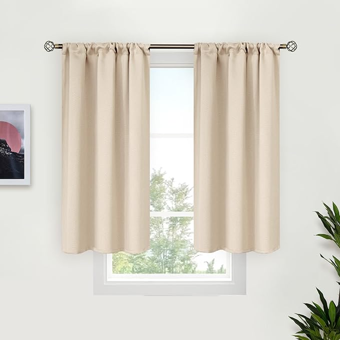 BGment Short Blackout Curtains for Bedroom 40 Inches Long by BGment
