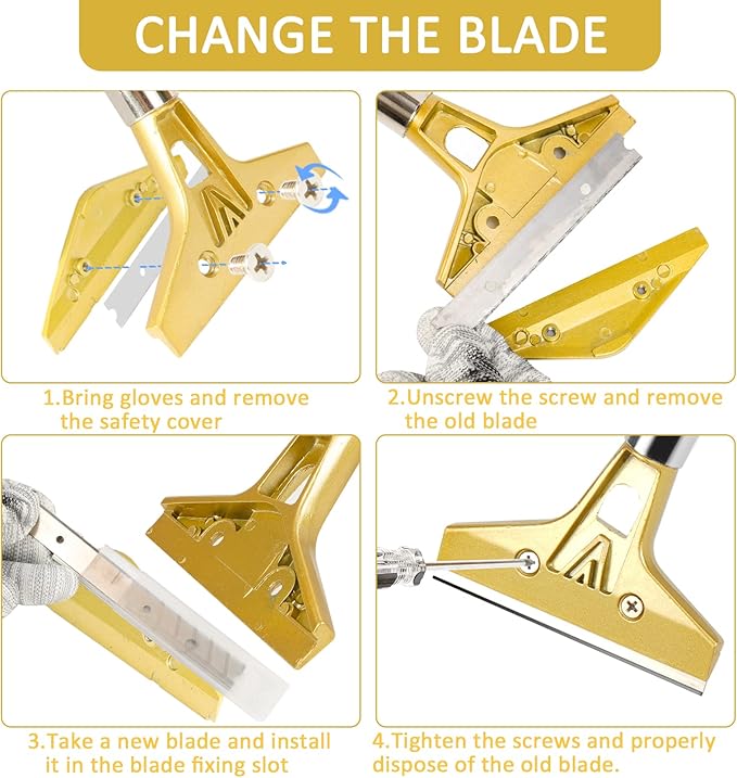 Razor Blade Scraper, Floor Scraper Tool - Image 7