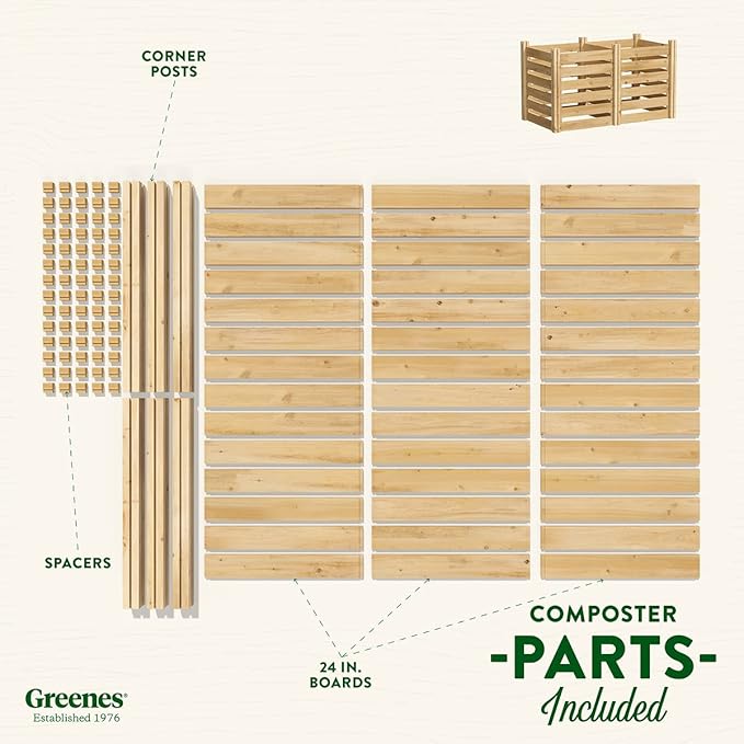 Greenes Fence Cedar Wood Composter - Image 5