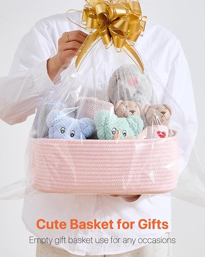 Small Woven Basket, 13.5 x 9.5 x 5 Inches, Storage Basket - Image 7
