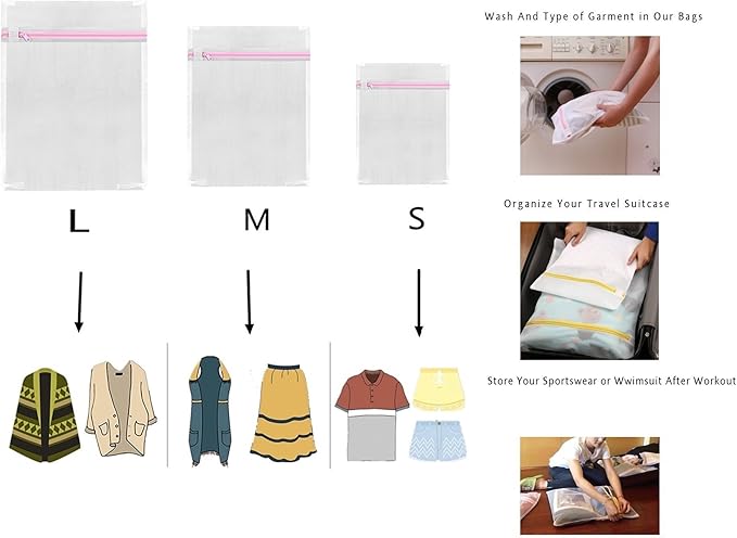 Washing Bags, Clothing Washing Bags, 5 Medium - Image 5