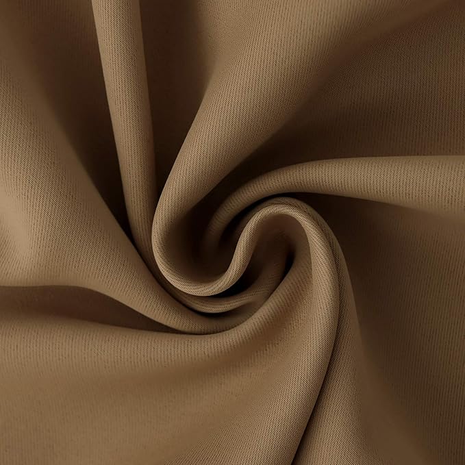 BGment Taupe Blackout Curtains 40 Inches Length - Image 8