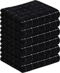 Homaxy 100% Cotton Terry Kitchen Towels, Checkered Designed, Soft and Super by Homaxy