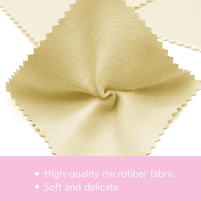 XIAOXINGYUN 120 PCS Jewelry Cleaning Cloth Jewelry Polishing Cloths - Image 4