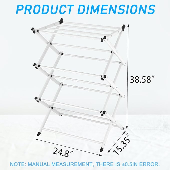Household Indoor Folding Clothes Drying Rack, Dry Laundry and Hang Clothes - Image 2