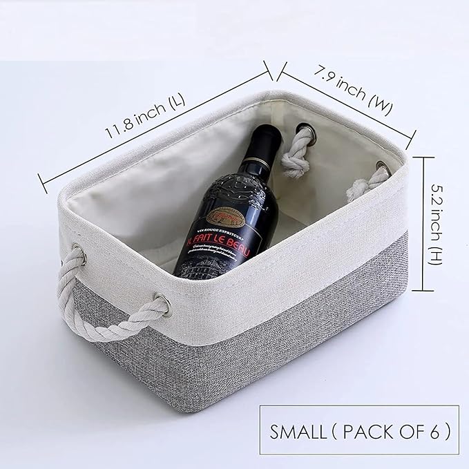 Fabric Storage Bins 12x8x5 inch - Image 7