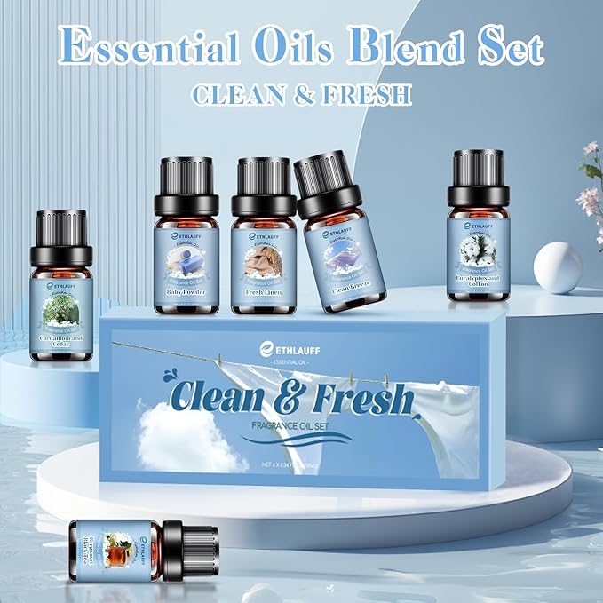 Clean Essential Oils Set, Laundry Collection Essential Oils Set, Use - Image 2