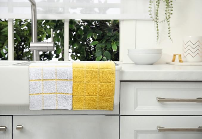 100% Cotton Terry Dish Cloth & Dish Towel, 6 Pack, Super Soft and Absorbent - Image 6