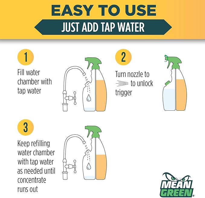 Mean Green Refillable Ultra Powered CONCENTRATE Bathroom Cleaner, Tropical - Image 4