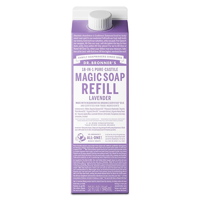 Dr. Bronner's Pure-Castile Liquid Magic Soap Refill by DrBronners