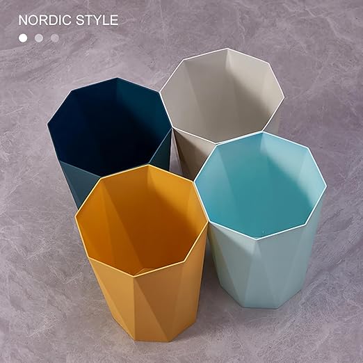 2 Pack Bathroom Trash Can 2.6 Gallon Small Garbage Can Waste Basket - Image 5