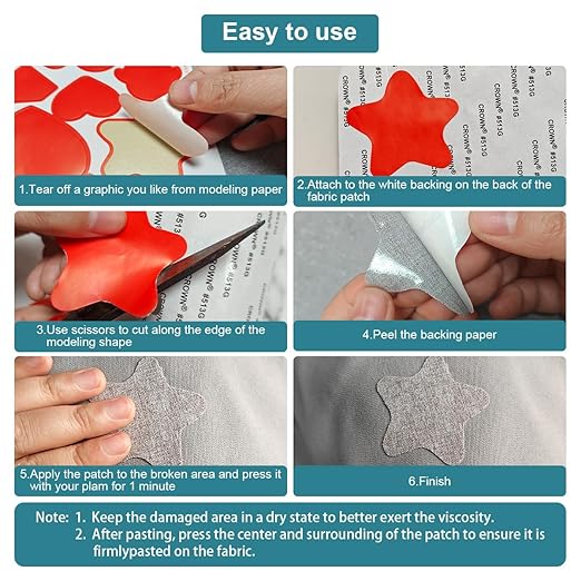 J.CARP 2Pcs Linen Repair Patches, Large Self-Adhesive Fabric Patch - Image 5