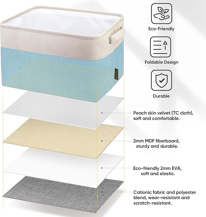 BALEINE 1 Pack Fabric Storage Bins - Image 7