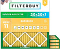 Filterbuy 20x20x1 Air Filter MERV 11 Allergen Defense Replacement, by Filterbuy