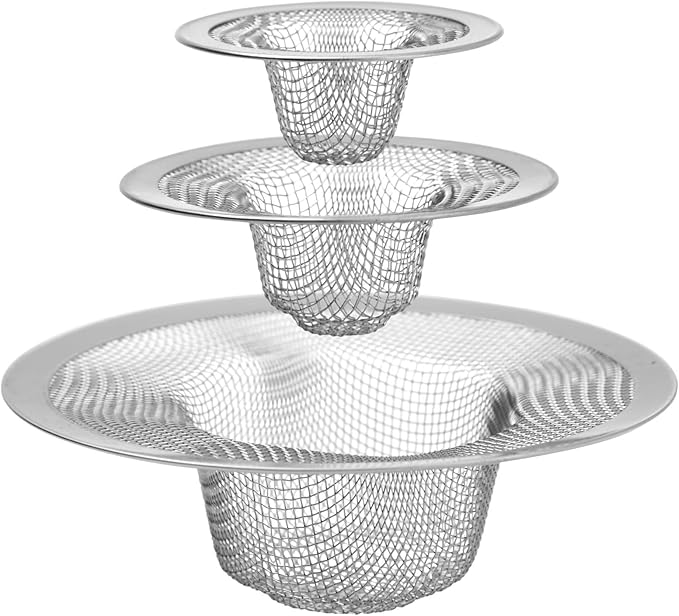 Juvale 4-Pack Stainless Steel Kitchen Sink Drain Strainer - Image 4