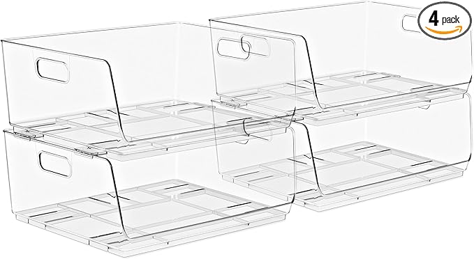 Sorbus Stackable Storage Bins Open Front by Sorbus