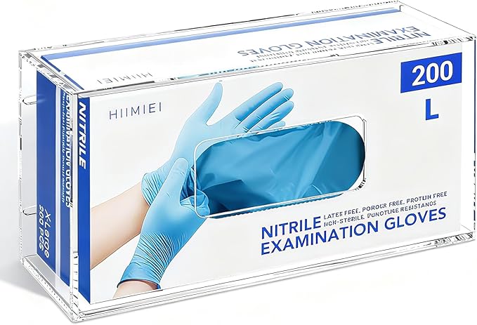 HIIMIEI Glove Holder for Wall Mount: Magnetic Gloves Box Holder, Acrylic by HIIMIEI