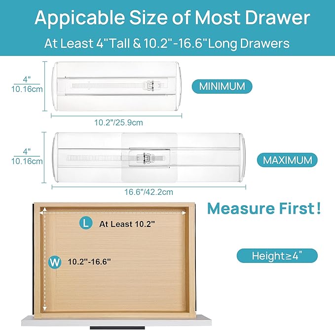 Vtopmart 12 Pack Drawer Dividers - Image 2