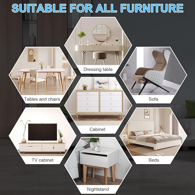 New Upgrade Furniture Movers Sliders, 8+8 Pack 5.8 * 4.3" Multi-Surface - Image 8