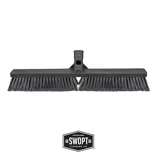 SWOPT 24” Standard Multi-Surface Push Broom Head — Indoor and Outdoor Push - Image 2