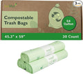 bioMat 64 Gallon Compostable Trash Bags Liners, BPI ASTM D6400 and CMA Certified by VisitbioMat