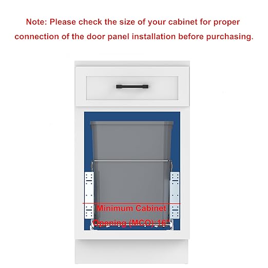 Double Pull-Out Trash Can for Under Kitchen Cabinets Include Double 35QT Trash - Image 3