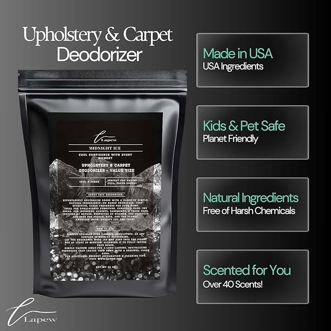 Midnight Ice Carpet Freshener Powder Refill 36 oz | Powerful Odor Eliminator - Image 5