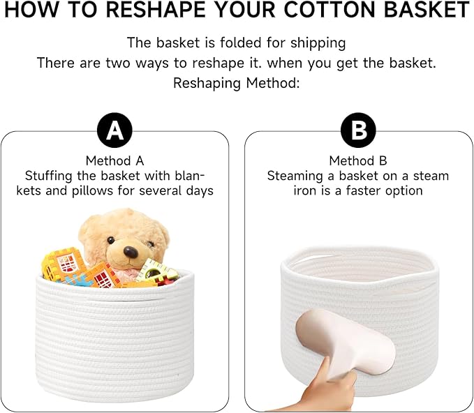 Small Basket for Organizing | Cube Shelf Closet Storage Baskets | 9.7×9.7×7.1” - Image 7