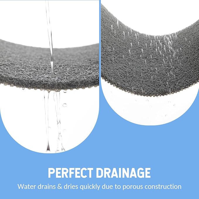 Non-Slip Bathtub Mat, 2 Pack Anti Slip Shower Mat, Fast Drying Bathtub Mats - Image 7