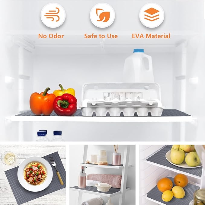 Shelf Liners for Kitchen Cabinets Refrigerator Liners Waterproof Oil-Proof - Image 4