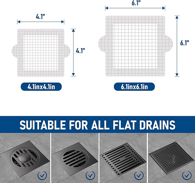Disposable Hair Catcher Shower Drain Mesh Stickers, Hair Catchers - Image 6