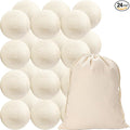 24 Pack Wool Dryer Balls XL Reusable Laundry Balls by Beieverluck