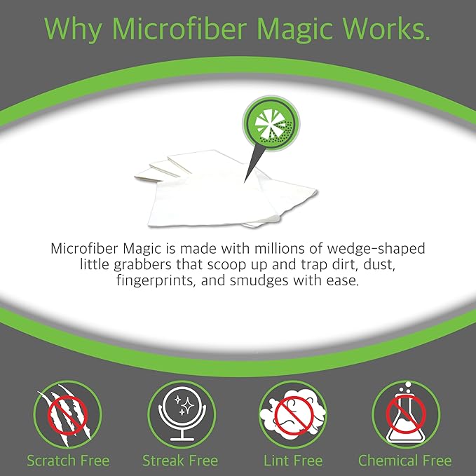 Microfiber Magic Streak Free Cleaning Cloth 10 Pack Clean Any Surface - Image 7