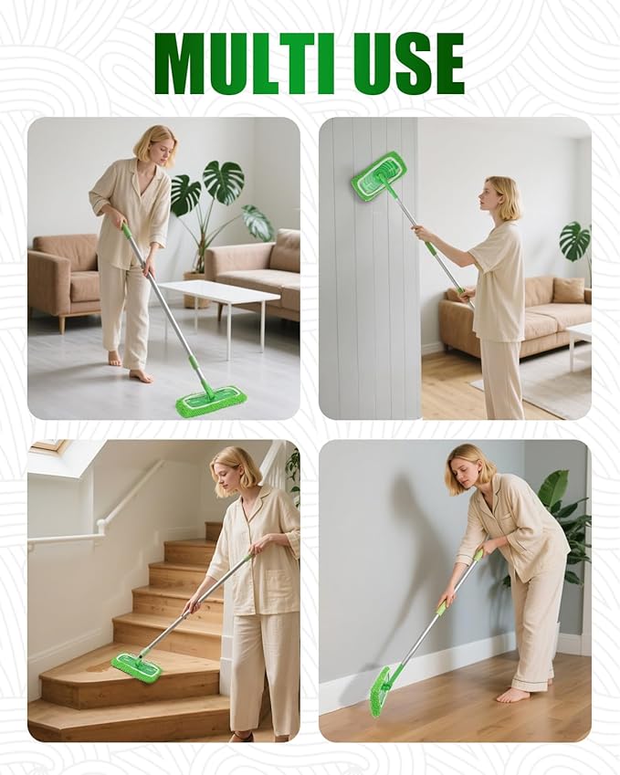 Reusable Wet Pads Refill for Swiffer Sweeper Mop, Dry Sweeping Cloths & Wet - Image 9