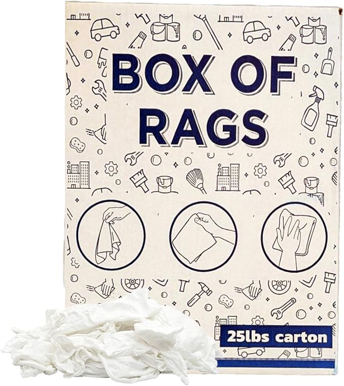 Premium White T-Shirt Cleaning Rags – White Cotton Rags - Image 2