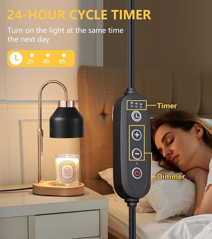 Candle Warmer Lamp with Dimmer and Timer, Home Decor Lamp - Image 6