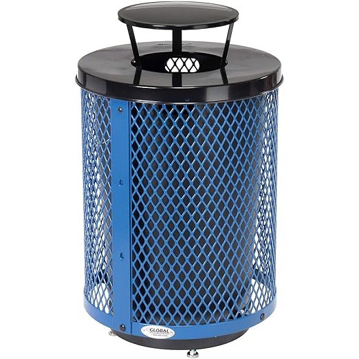Global Industrial Outdoor Diamond Steel Trash Can by GlobalIndustrial
