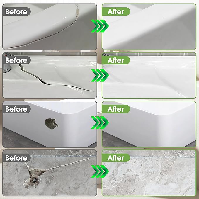 Fiberglass Tub Repair Kit, Porcelain Sink and Bathtub Repair Kit - Image 6