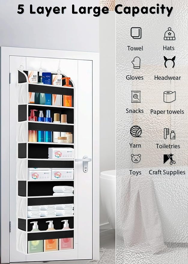 1 Pack Over The Door Storage Organizer - Image 4