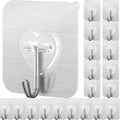 DGYB 20 Pcs Silver Adhesive Hooks by DGYB