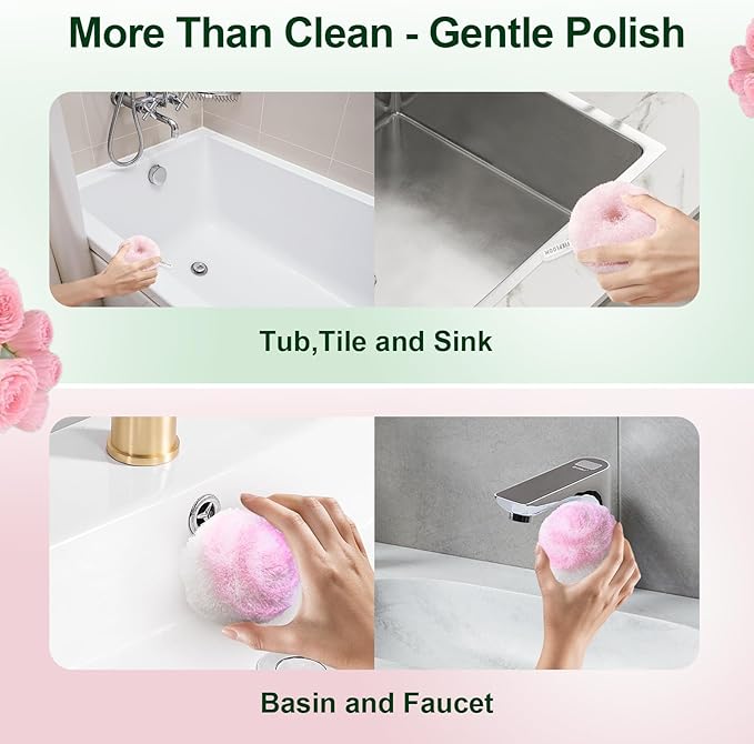 Hard Bristle Crevice Cleaning Brush & Non Scratch Soft Scrub Brush Set - Image 4