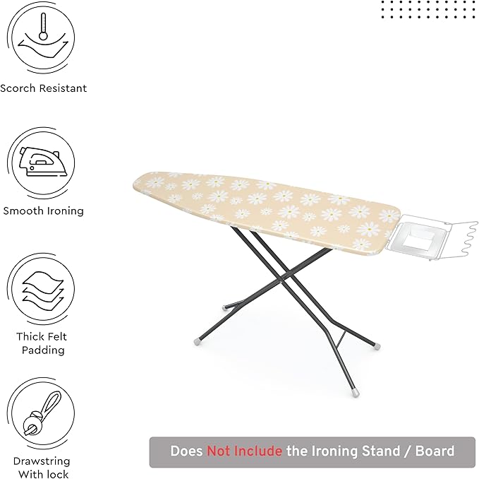 Encasa XO Ironing Board Cover and Pad 49"x18" - Image 3