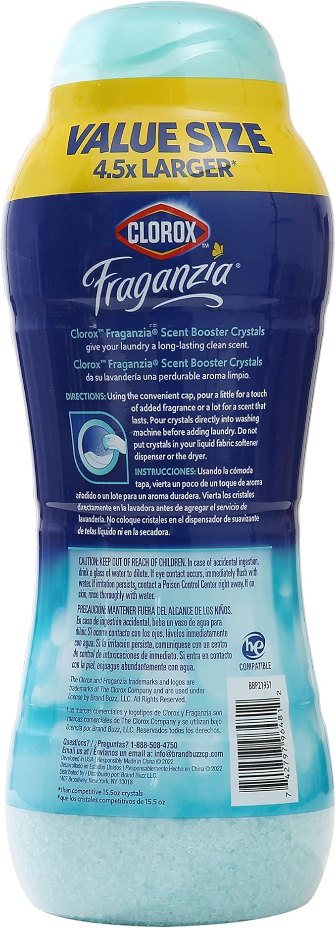 Clorox Fraganzia Laundry Scent Booster Crystals in Ocean Scent - Image 6