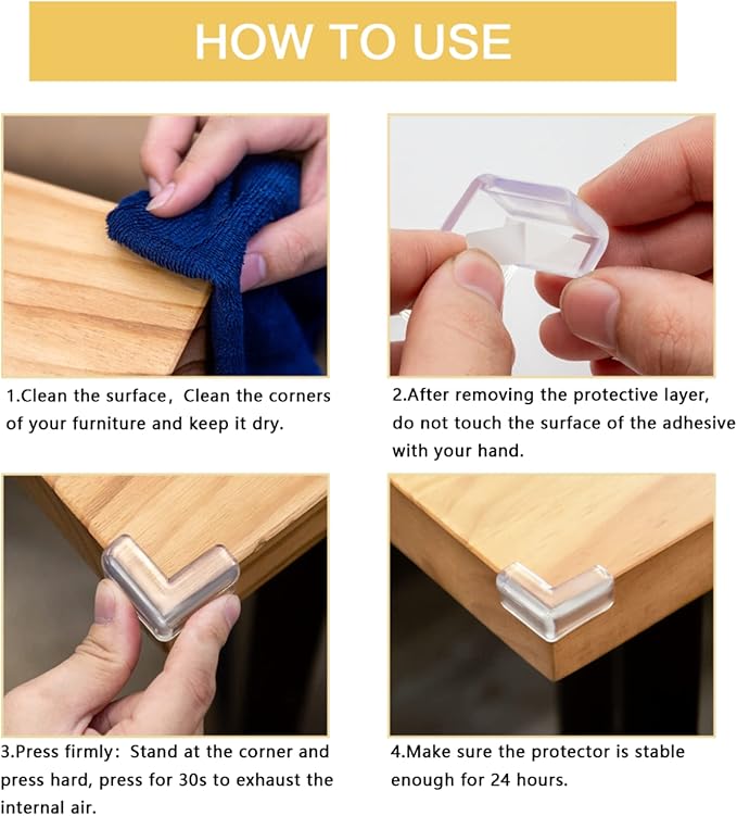 12pcs, Corner Guards for Furniture, Corner Bumpers, Table Corner Protector for - Image 5