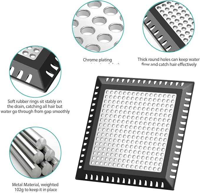 Shower Hair Catcher/Drain Strainer/Drain Hair Catcher Shower Cover - Image 3