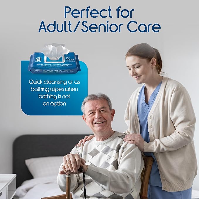 Inspire Adult Wet Wipes, Wash Cloths | Adult Wipes - Image 4