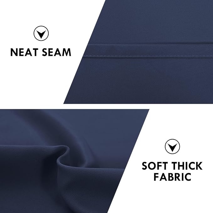 DWCN Blackout Curtains for Living Room Thermal Insulated, Energy Saving & Noise - Image 6
