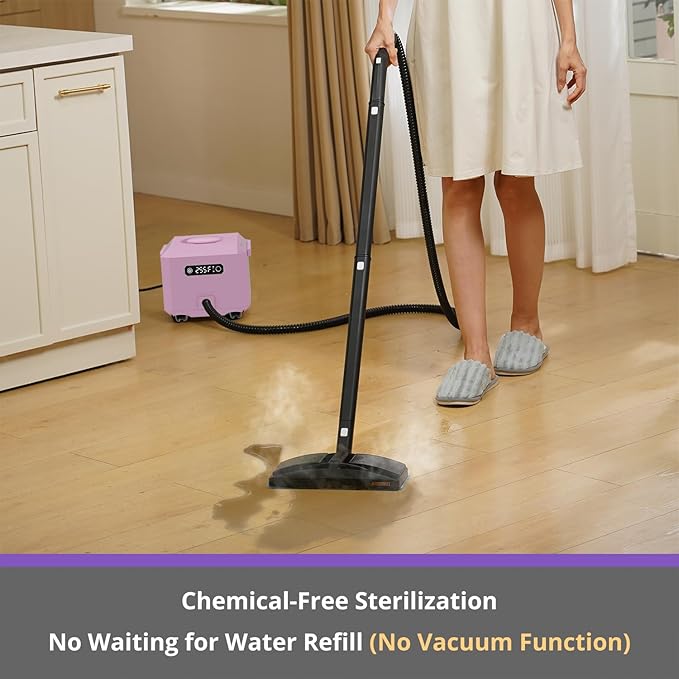 Steam Cleaner: 1650W, Fast 50-Sec Heat-Up-21-Piece Kit Refill Anytime-No - Image 3
