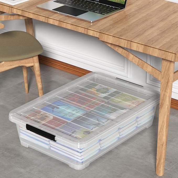 Rosebloom 40 Quart Plastic Under Bed Storage Bins - Image 5
